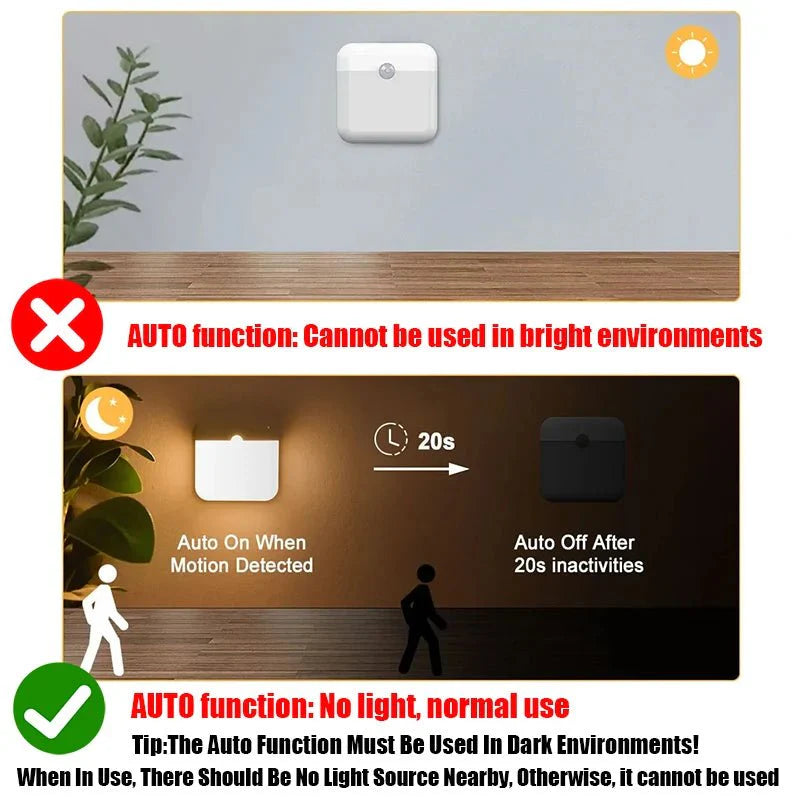 The Tempo Instant Light: Wireless Motion Sensor LED Night Light | USB Rechargeable & Stick-Anywhere.