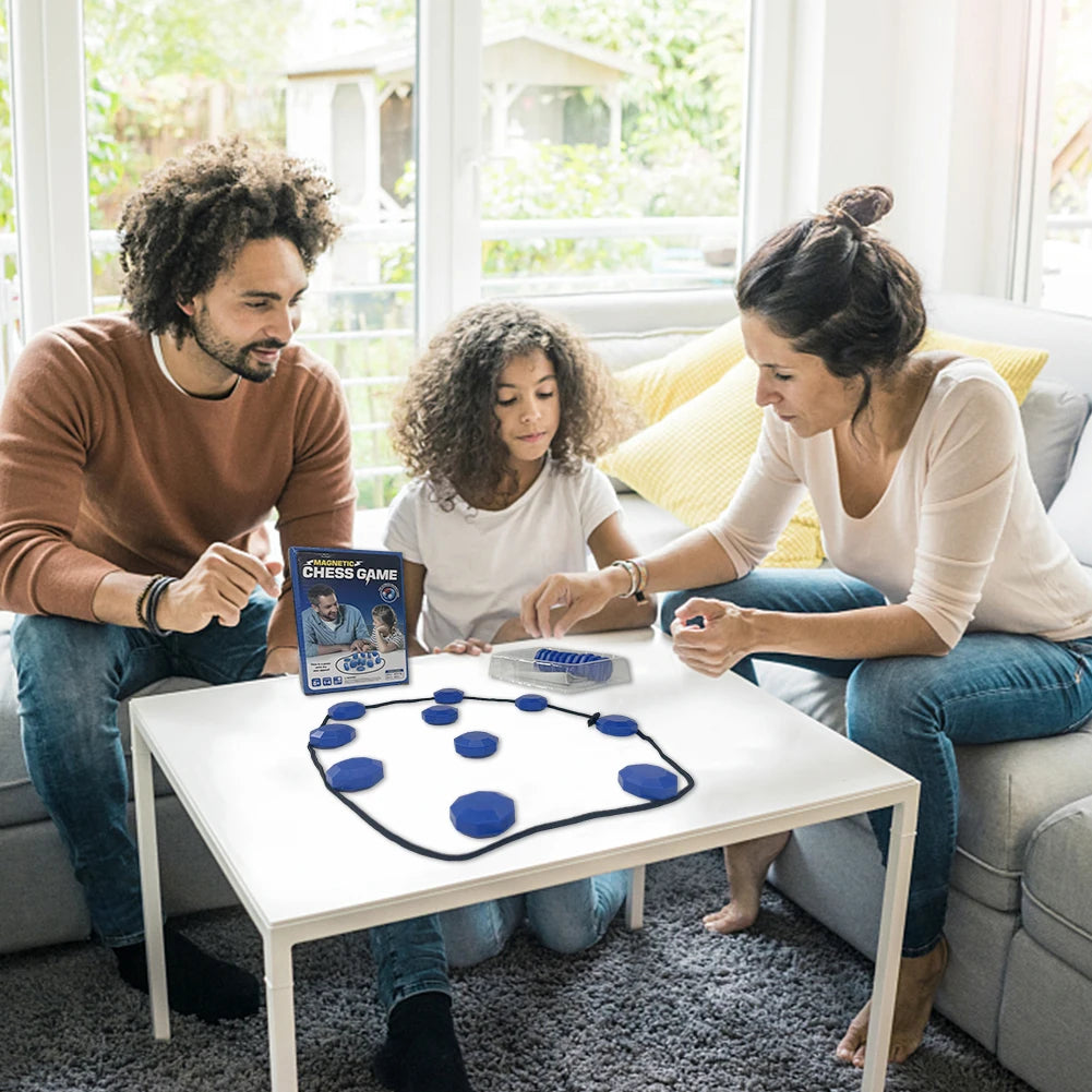 ChessMag Premium Magnetic Stone Chess Board Set - Travel Ready & Non-Slip