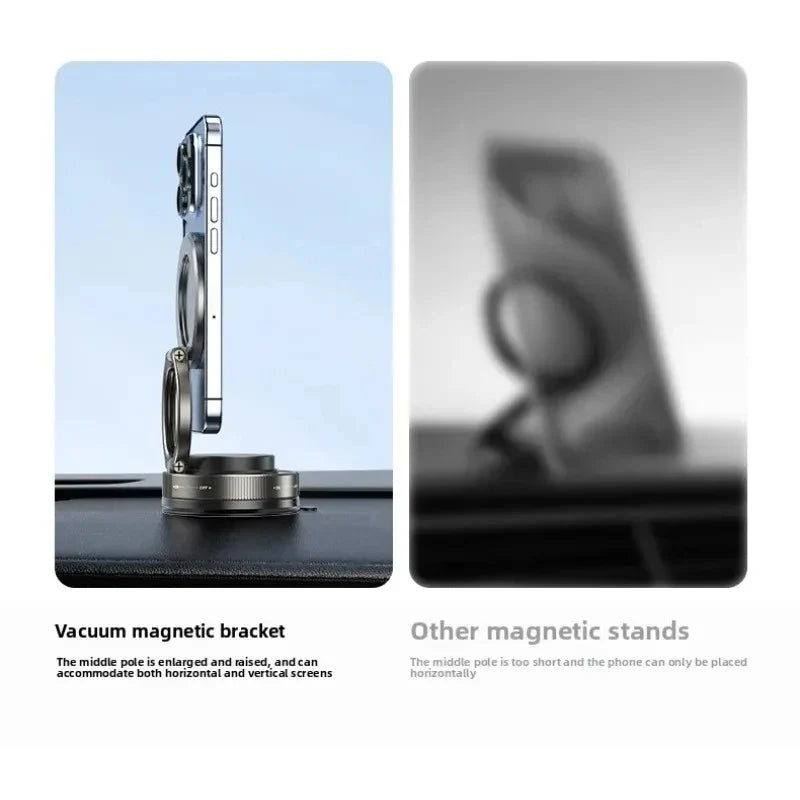 The Tempo Mag-Lock Vacuum Phone Mount | Zero-Hassle Magnetic Holder for Car, Gym & Mirror.